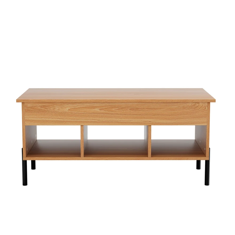 Artiss Coffee Table Lift-top Oak - Image 4