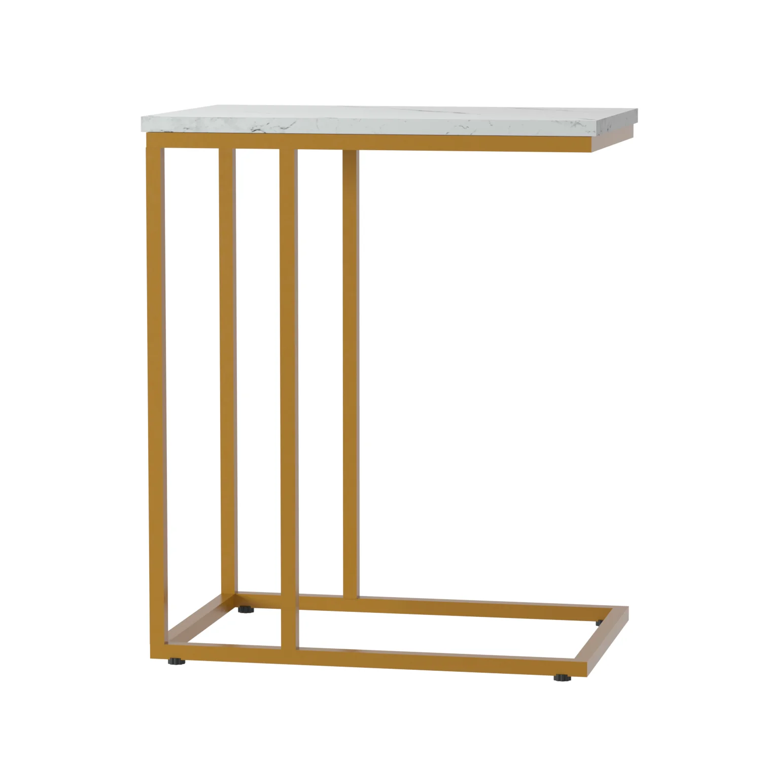 Artiss Coffee Table Side Table Marble Effect Emma - Image 4