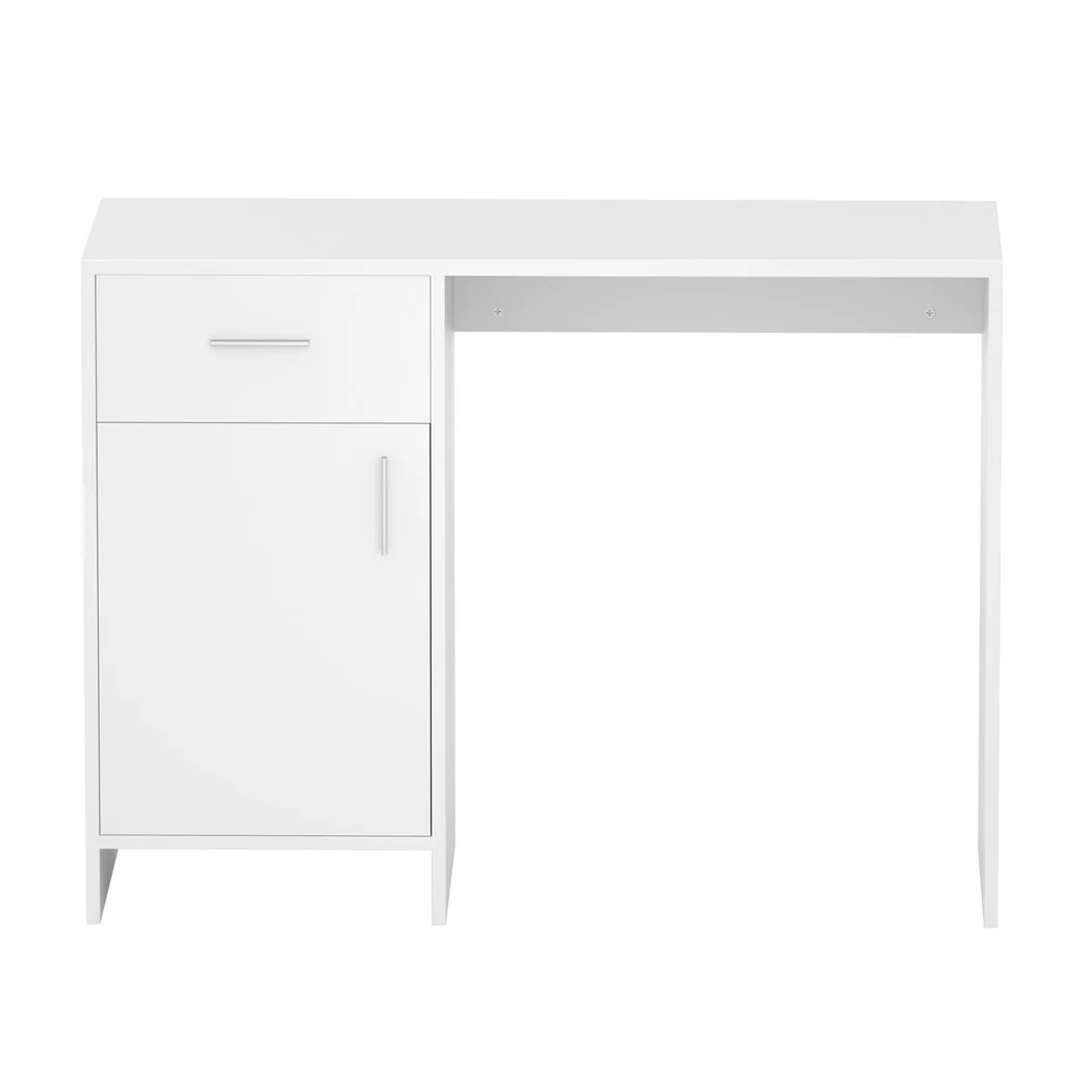 Artiss Computer Desk Drawer Cabinet White 100CM - Image 4