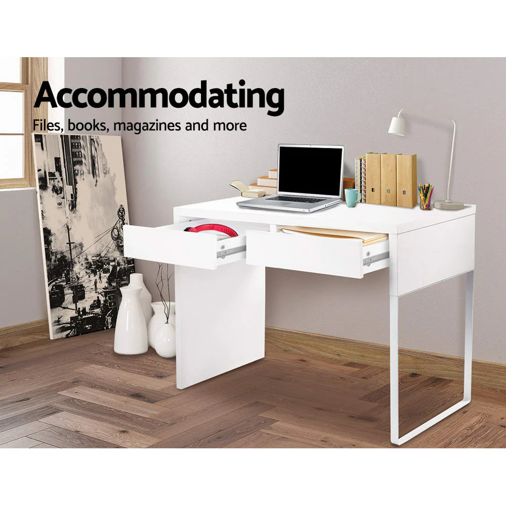 Artiss Computer Desk Drawer White - Image 5