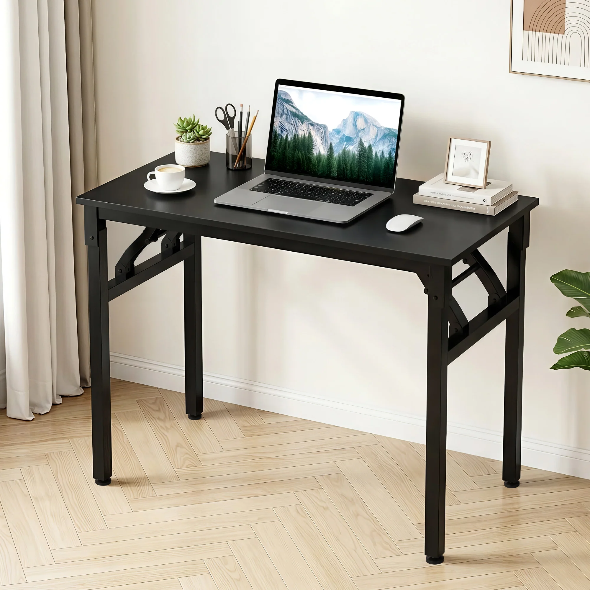 Artiss Computer Desk Foldable Balck 80CM