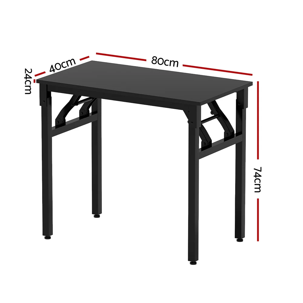 Artiss Computer Desk Foldable Balck 80CM - Image 3