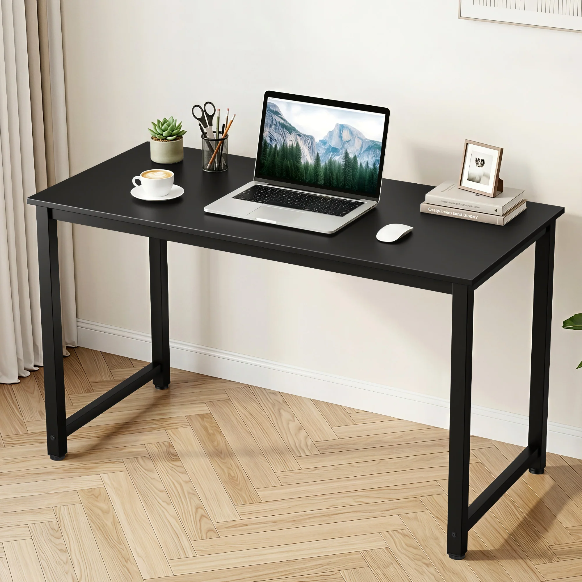 Artiss Computer Desk Home Office Study Table Black 120CM