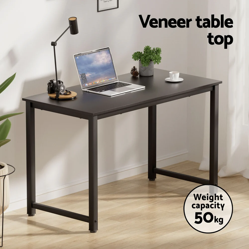 Artiss Computer Desk Home Office Study Table Black 120CM - Image 5