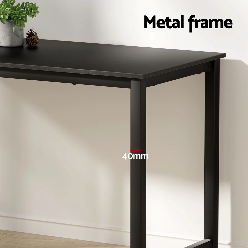 Artiss Computer Desk Home Office Study Table Black 120CM - Image 6