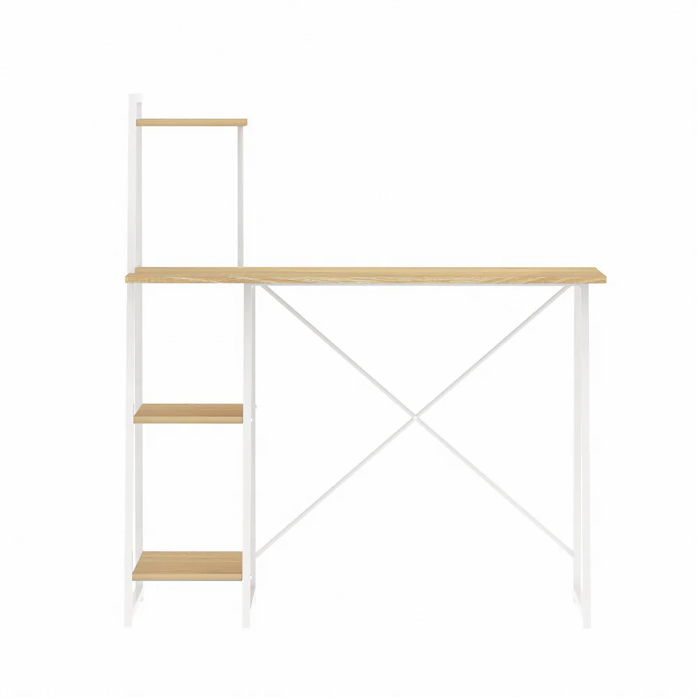 Artiss Computer Desk Bookshelf Storage Oak 100CM - Image 3