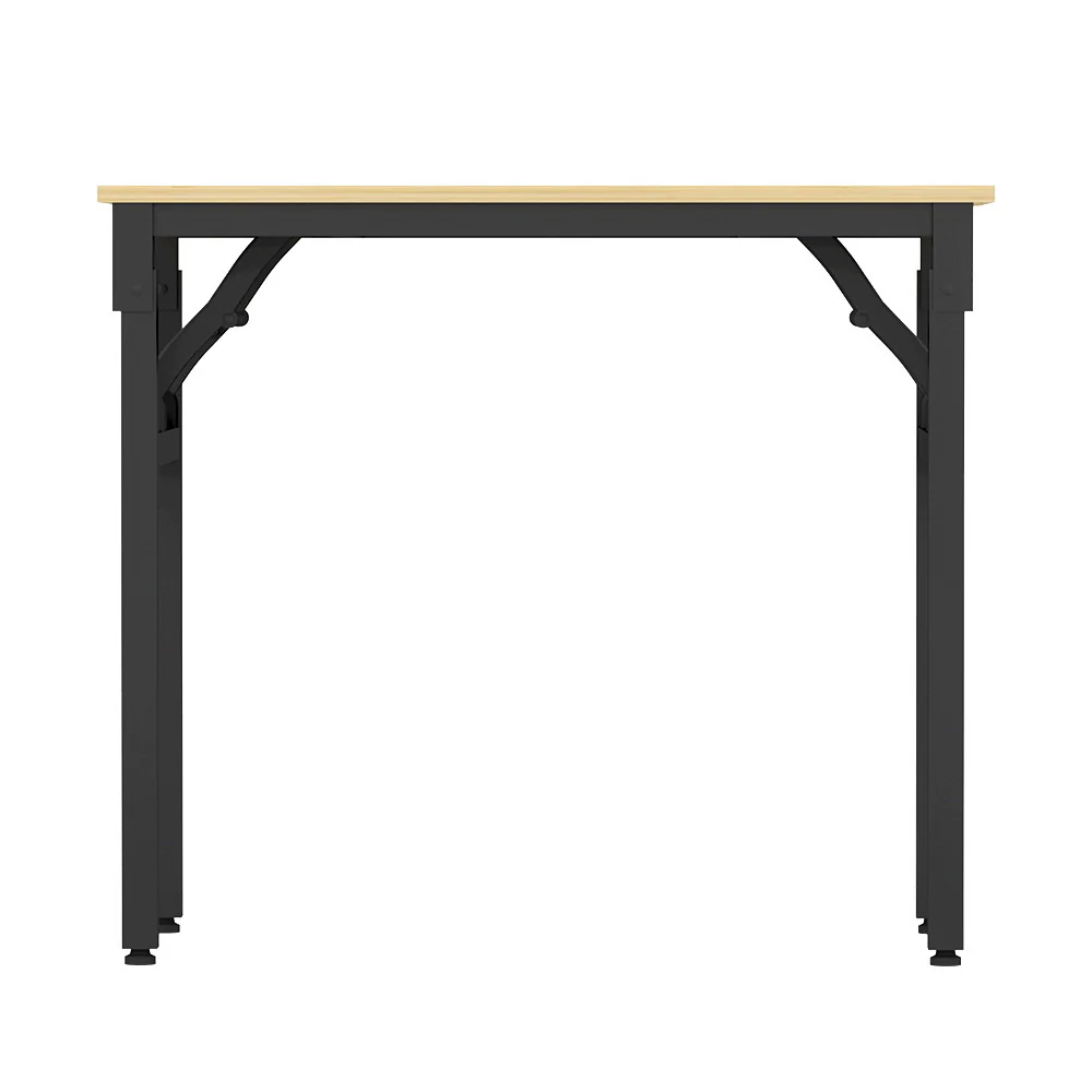 Artiss Computer Desk Laptop Table Bookshelf Desk Storage Rack Office Study Oak - Image 3