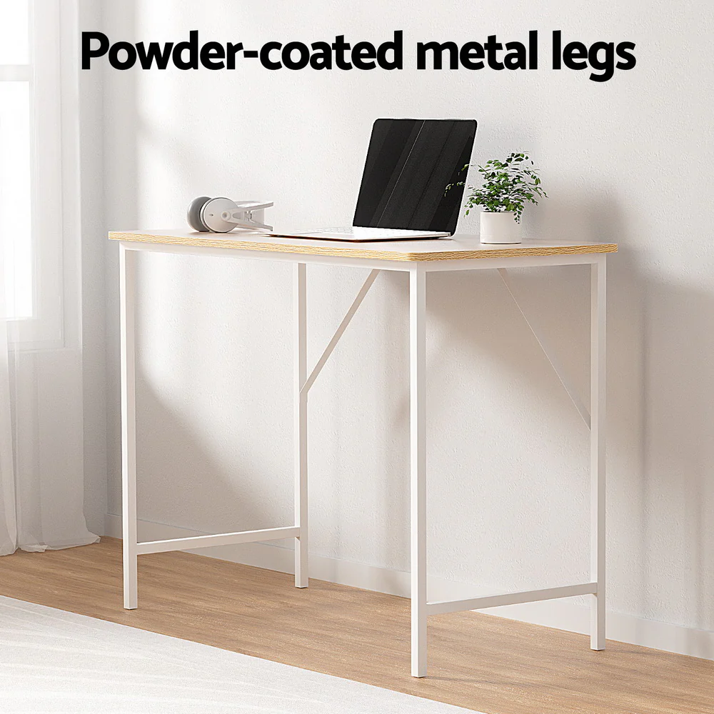 Artiss Computer Desk Oak 100CM - Image 6