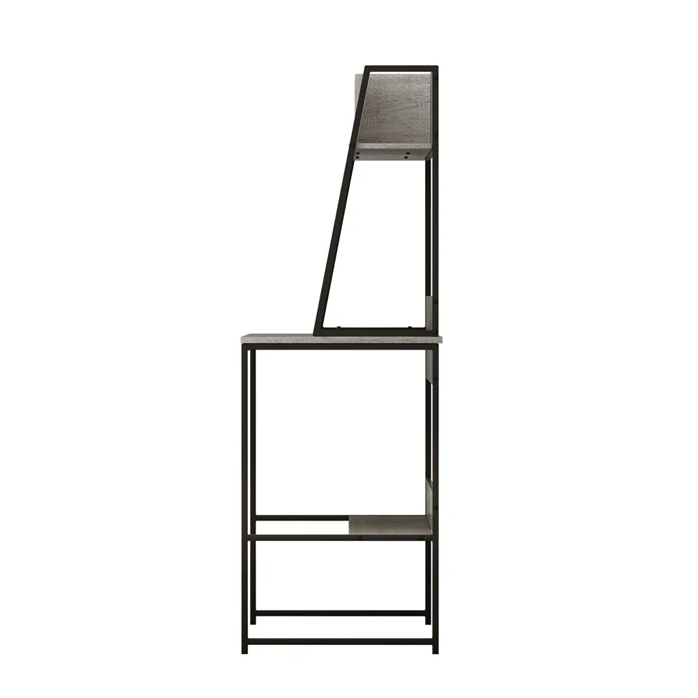 Artiss Computer Desk Bookshelf Storage Grey 100CM - Image 4