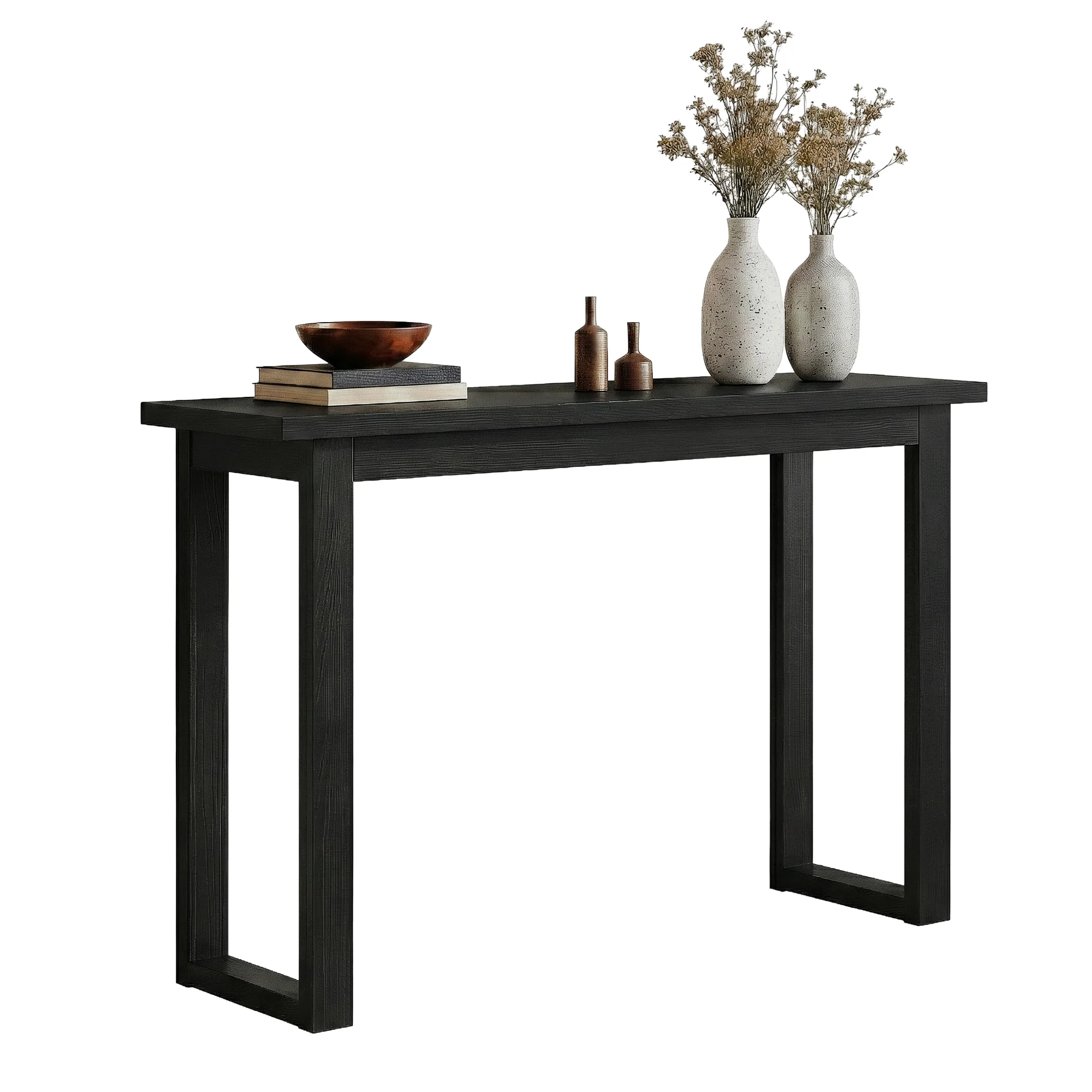 Artiss Console Table 110CM Black - Image 2