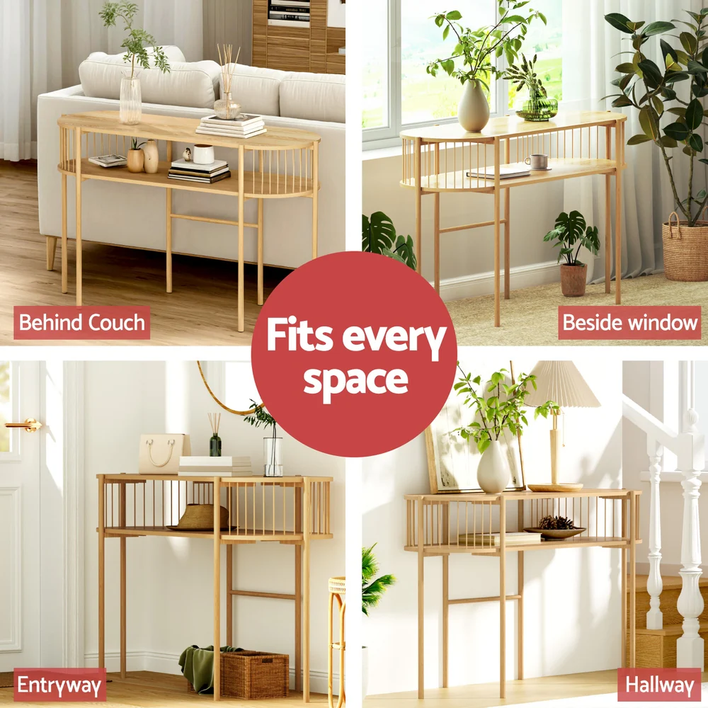 artiss-console-table-124cm-pine - Image 6
