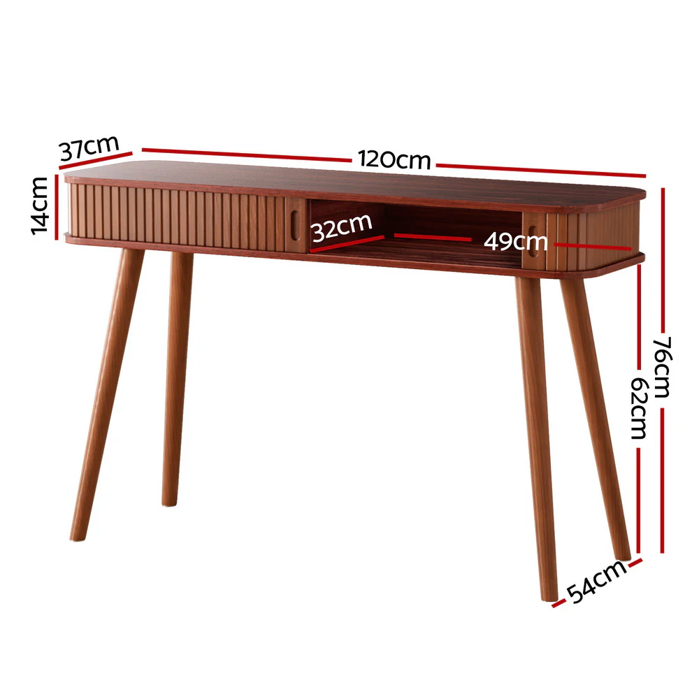 Artiss Console Table 2 Drawers 120CM - Image 3
