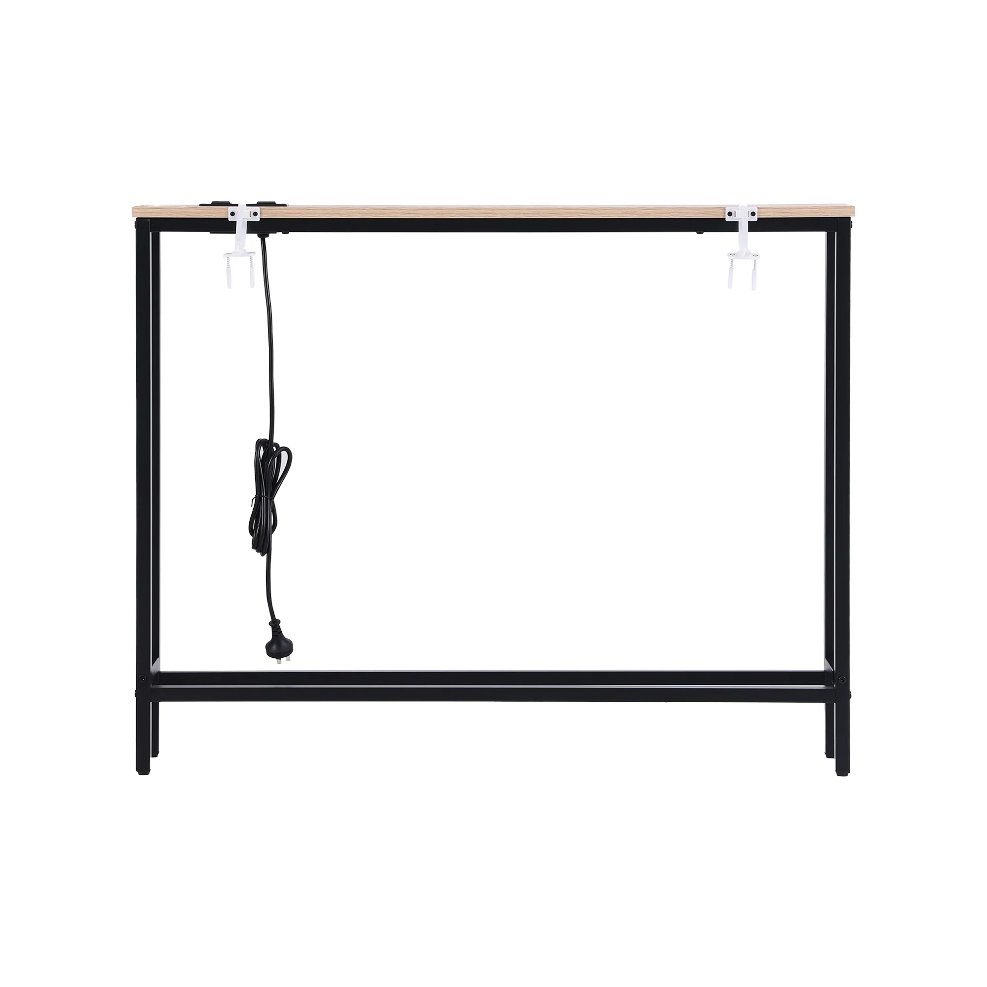 Artiss Console Table Entryway Hallway Display Desk Charging Station Wood - Image 4