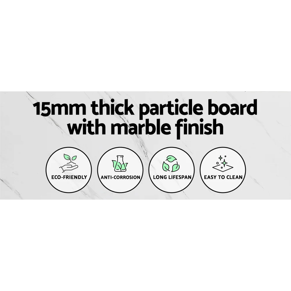 Artiss Console Table Marble Effect Frenisha - Image 4
