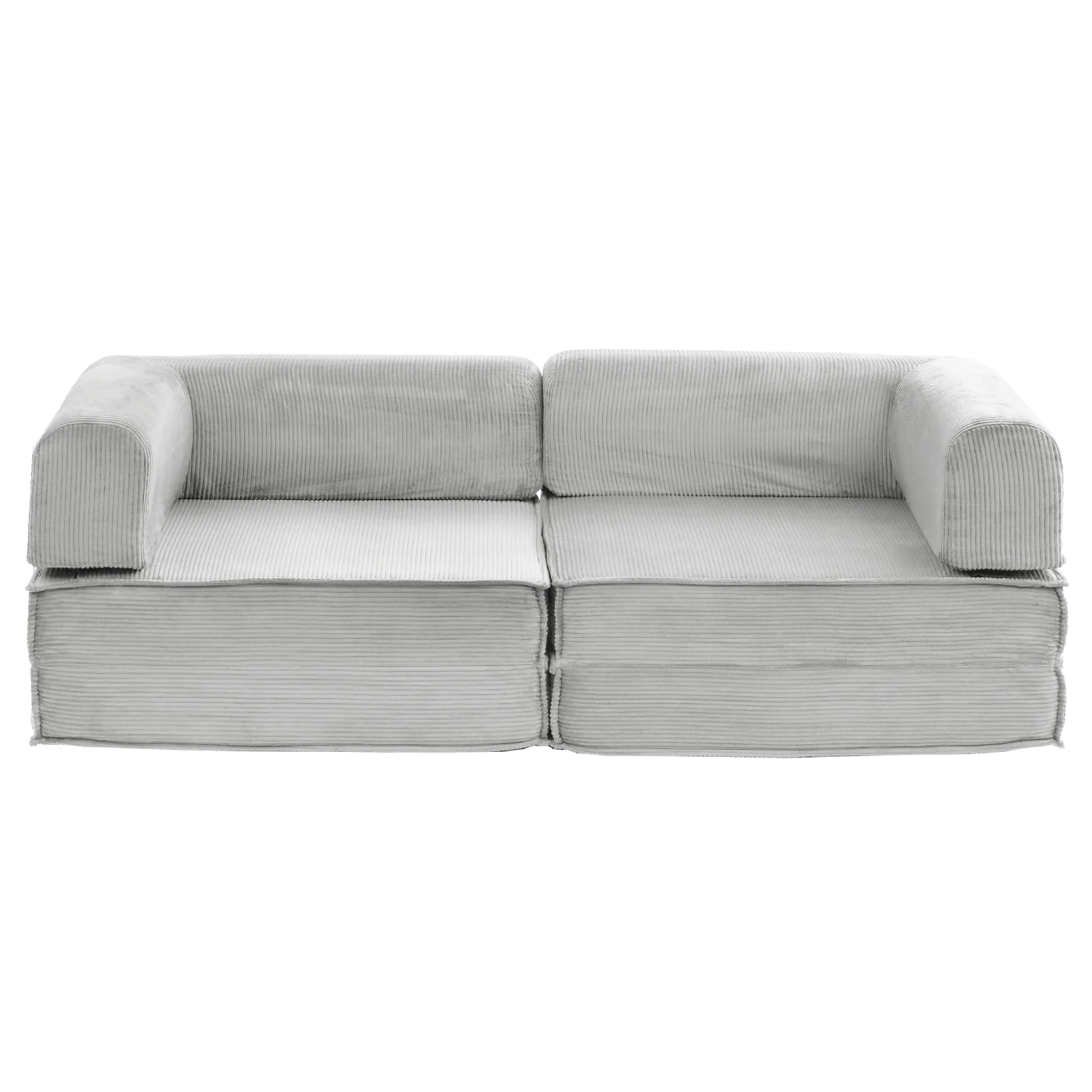 Artiss Convertible Folding Sofa Bed Grey - Image 4