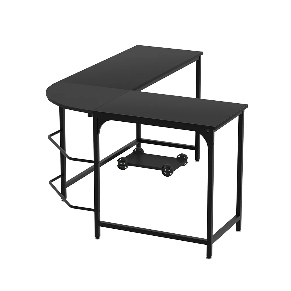 Artiss Computer Desk L-Shape CPU Stand Black 147CM - Image 3