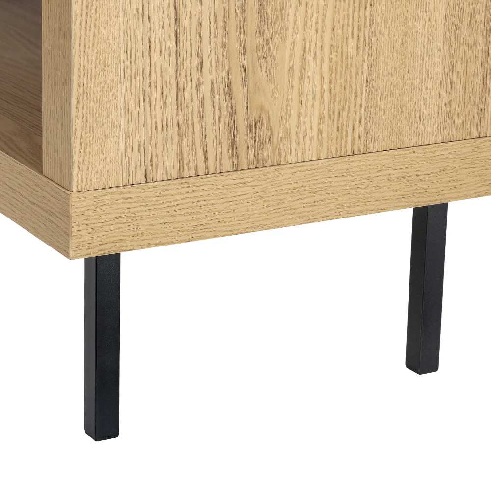 Artiss Entertainment Unit Corner TV Cabinet Storage Shelf Bevis - Image 4