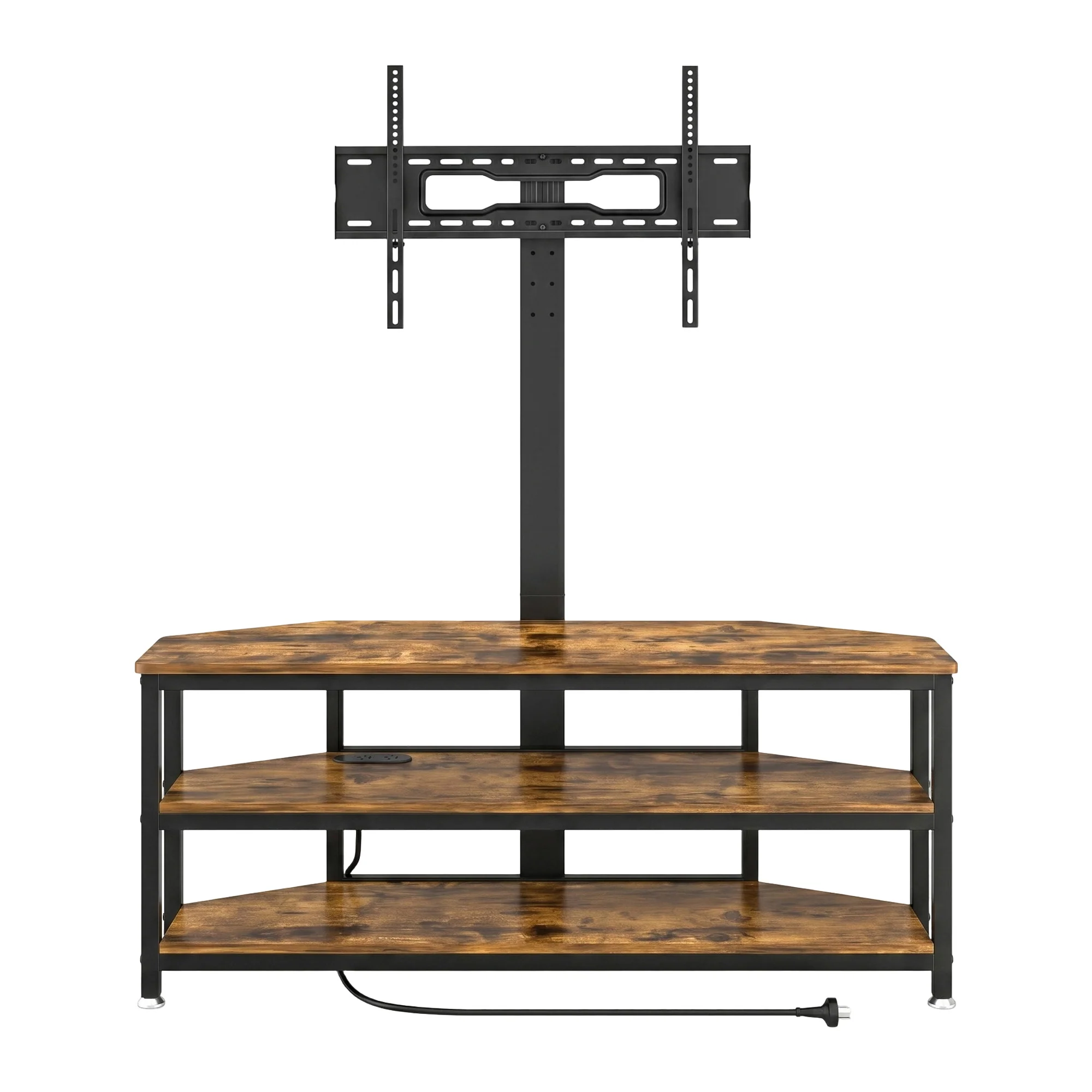 Artiss Corner TV Stand 32-70 w/ Mount LED Lights & Power Outlet Space Saving - Image 4