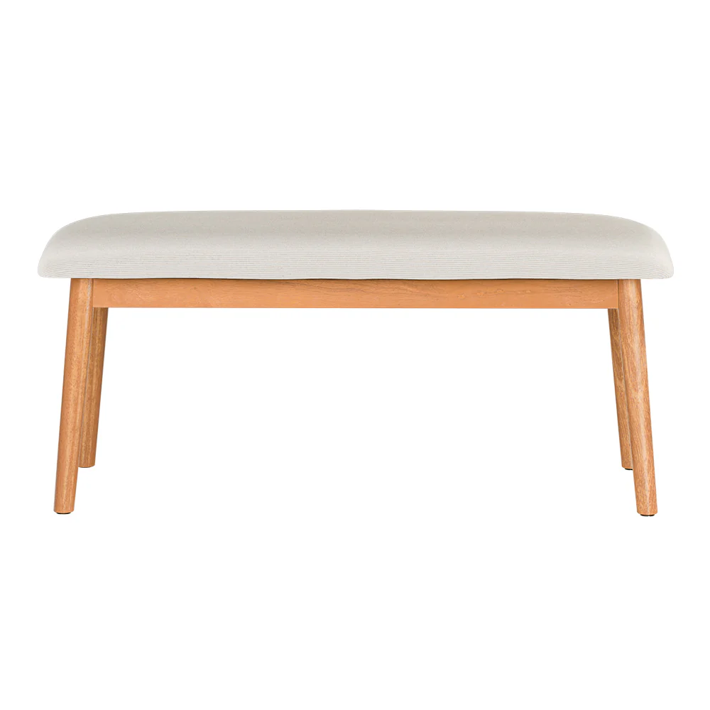 Artiss Dining Bench Upholstery Seat Wooden Chair 106cm - Image 3