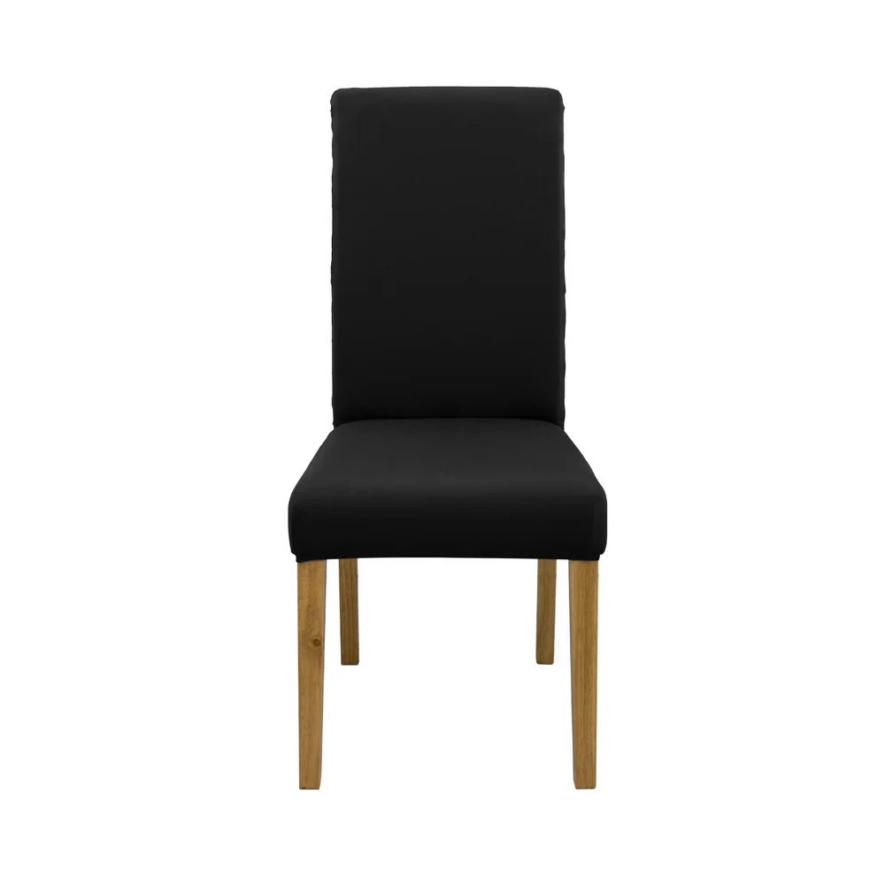 Artiss Dining Chair Covers 4x Slipcovers Spandex Stretch Banquet Wedding Black - Image 4