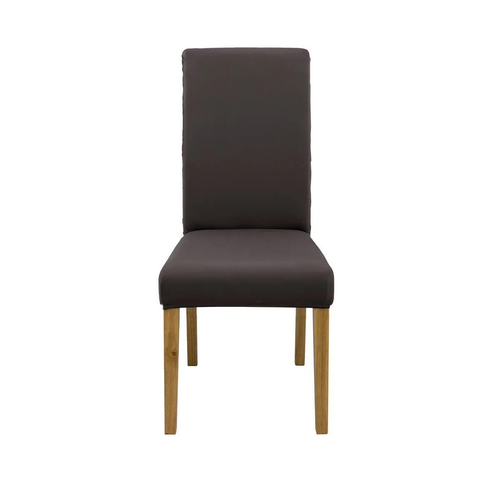 Artiss Dining Chair Covers 6x Slipcovers Spandex Stretch Banquet Party Dark Grey - Image 3
