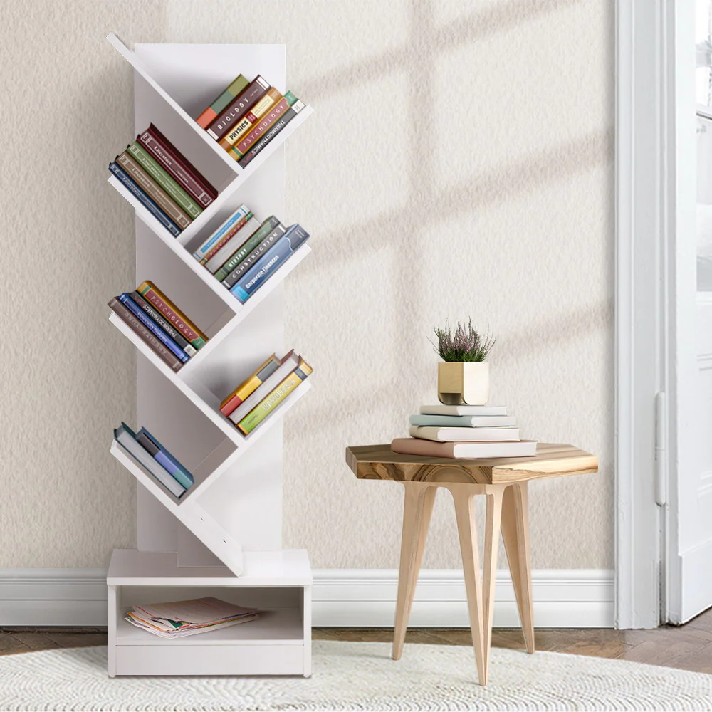 Artiss Tree Bookshelf 7 Tiers - ECHO White - Image 3