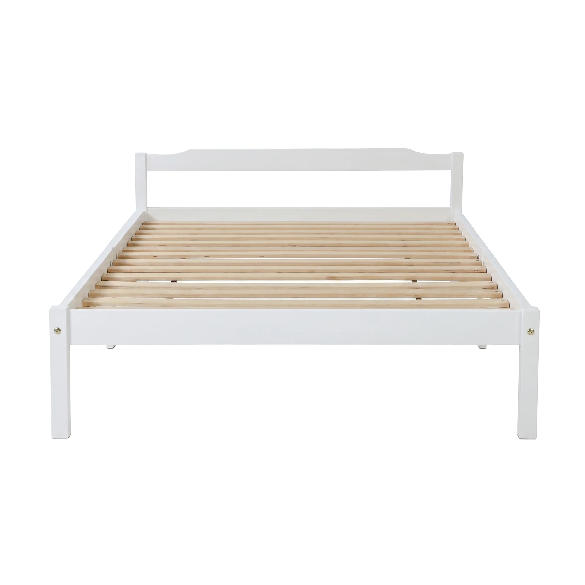 Artiss Bed Frame Double Size Wooden White LEXI - Image 4