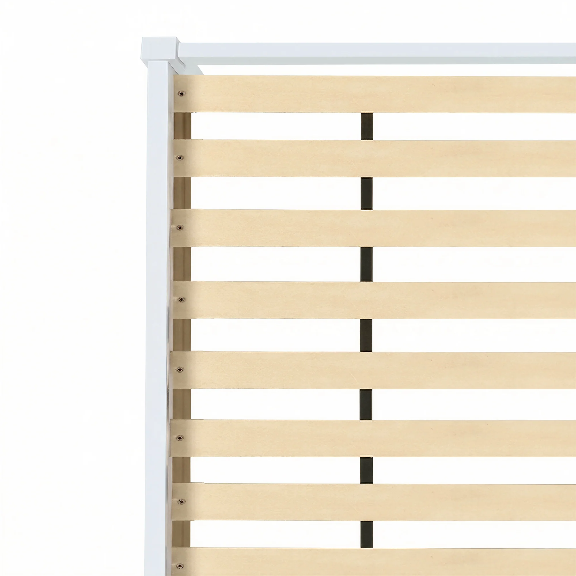 Artiss Bed Frame Double Size Wooden White JADE - Image 6