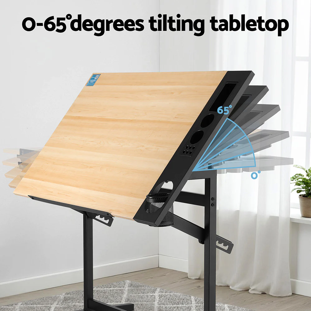 Artiss Drafting Table Drawing Desk Art Desk Multi-Functional Craft Drawing Table - Image 4