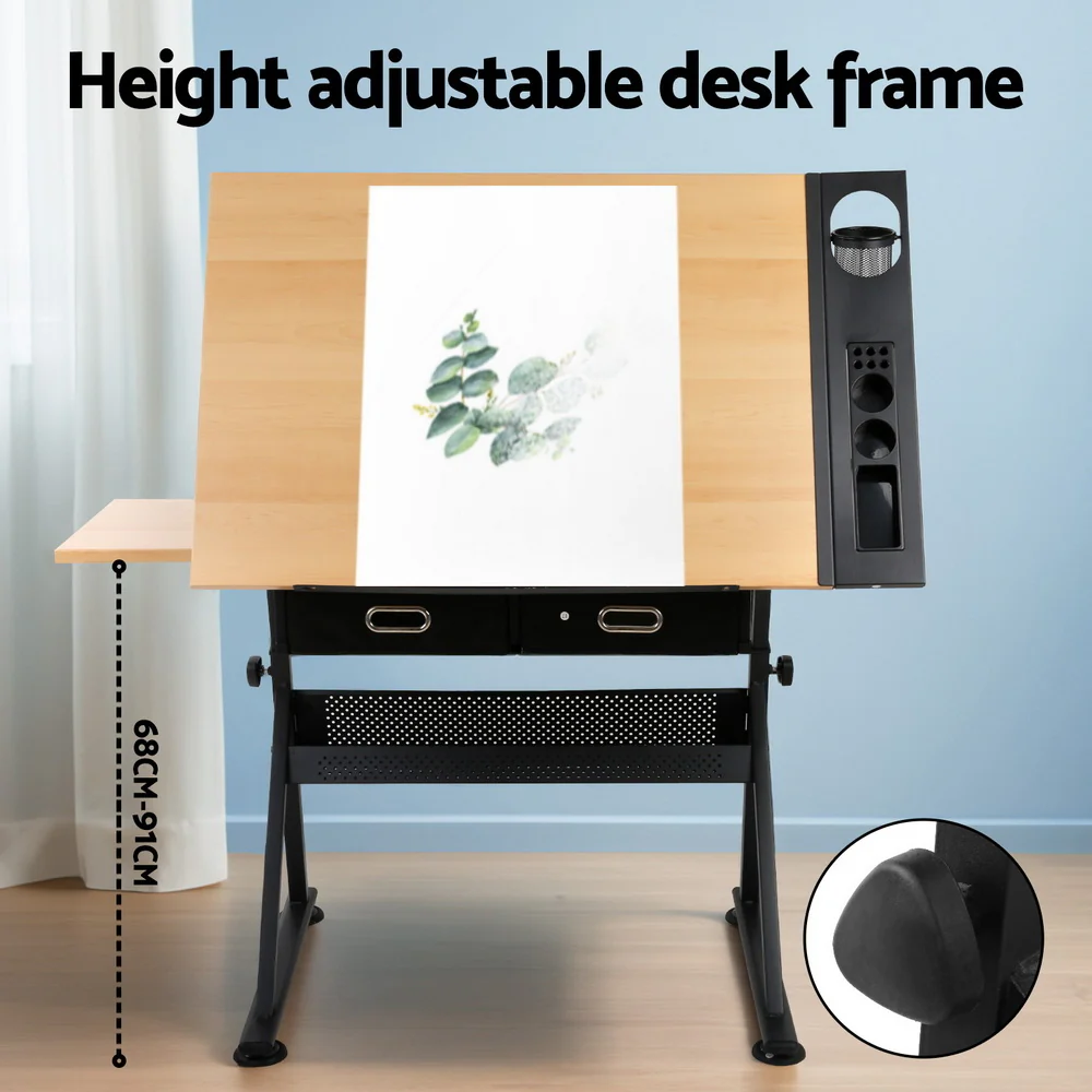 Artiss Drawing Desk Drafting Table - Image 5