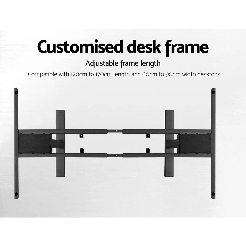 Artiss Standing Desk Motorised Electric Dual Motor Black 140CM - Image 6