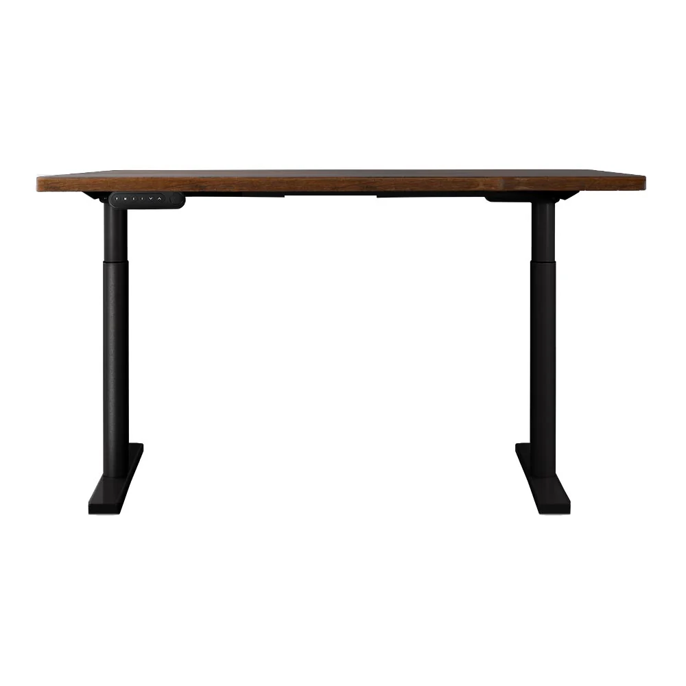 Artiss Standing Desk Motorised Electric Dual Motor Rustic Brown 120CM - Image 4