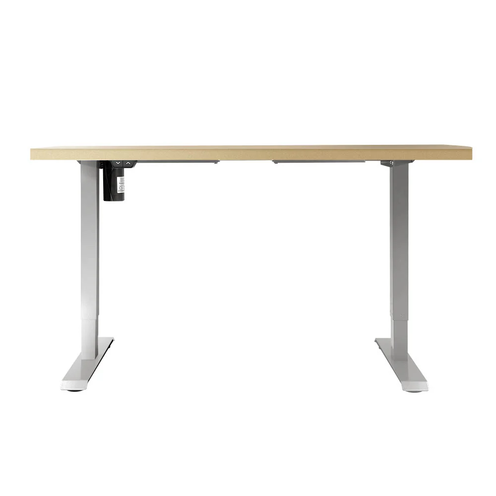 Artiss Standing Desk Motorised Sit Stand Desks White Oak 120CM - Image 4