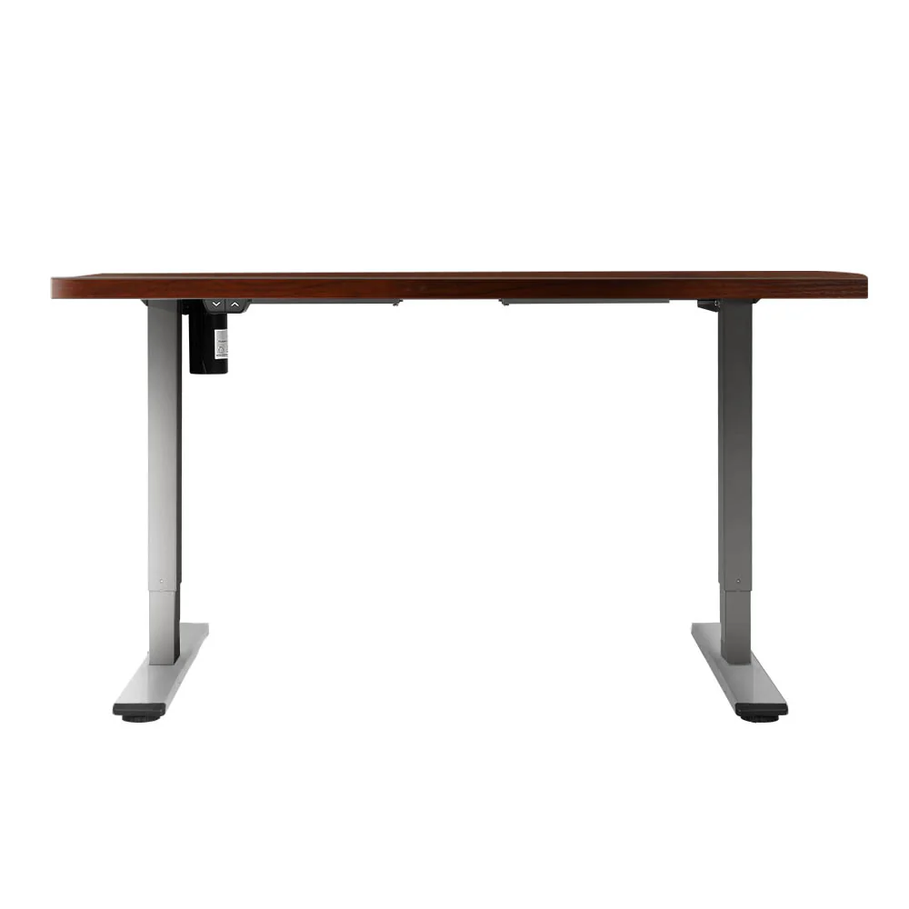 Artiss Standing Desk Motorised 140CM Walnut - Image 4