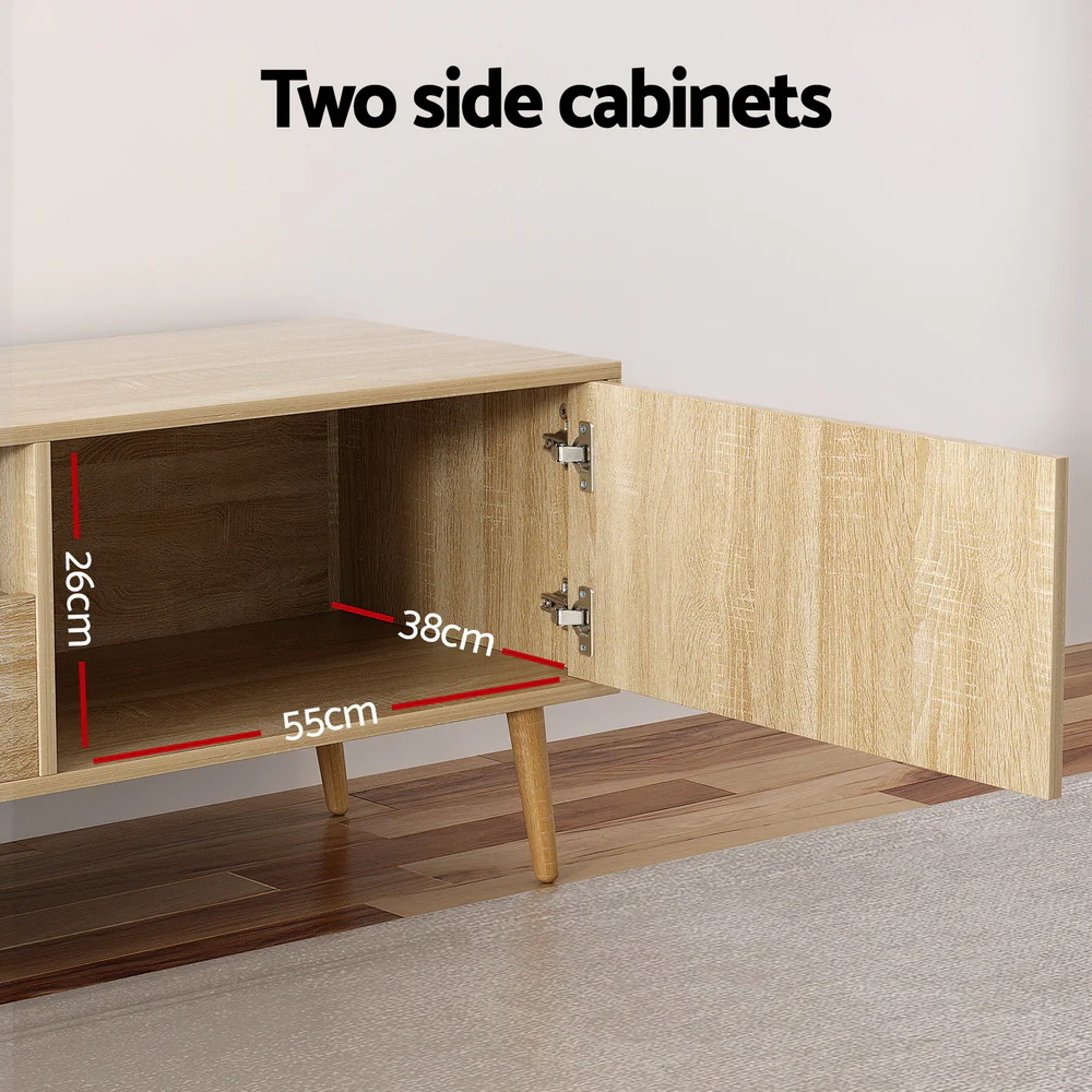 Artiss Entertainment Unit Alex TV Cabinet Storage Drawers 200CM - Image 6