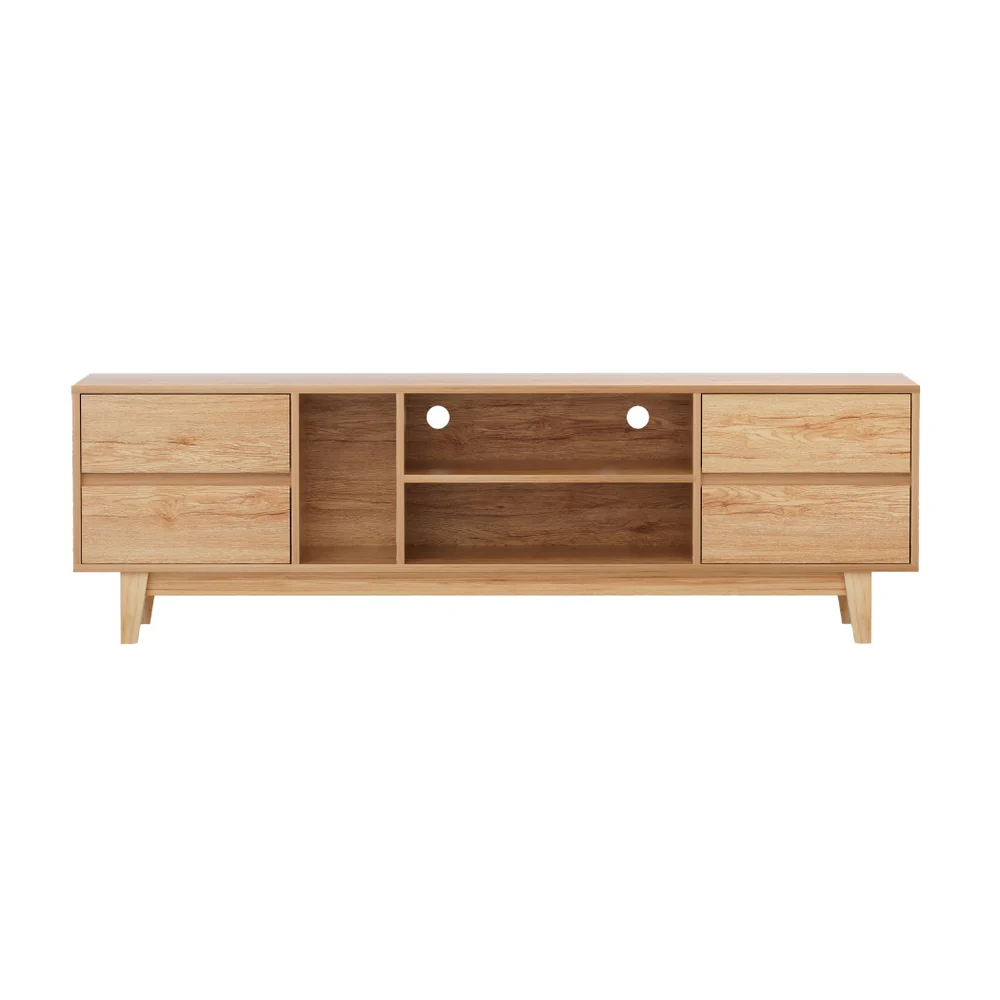 Artiss Entertainment Unit Stand TV Cabinet Storage Drawer Shelf 180cm Wooden - Image 4
