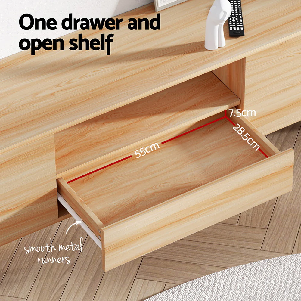 Artiss Entertainment Unit Stand TV Cabinet Storage Drawers Display Shelf 180CM - Image 5