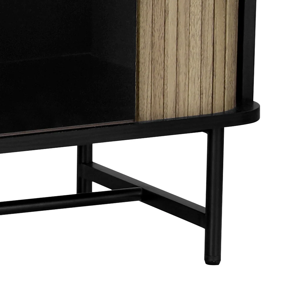 Artiss Entertainment Unit TV Cabinet 150CM Black Boris - Image 4