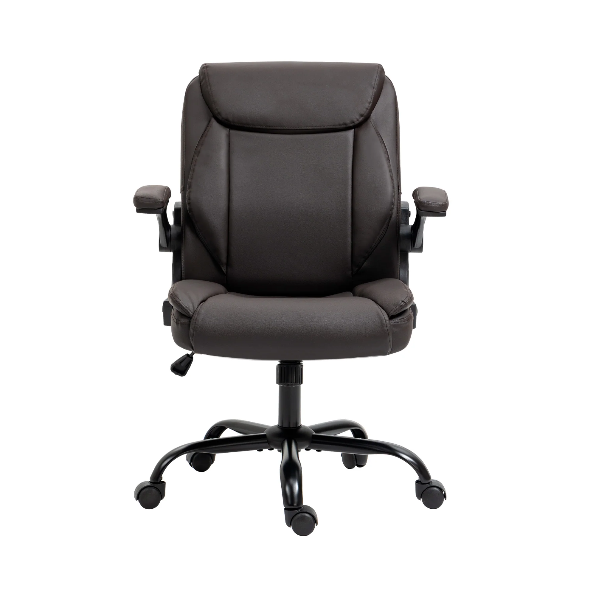 Artiss Executive Office Chair Mid Back Brwon - Image 4