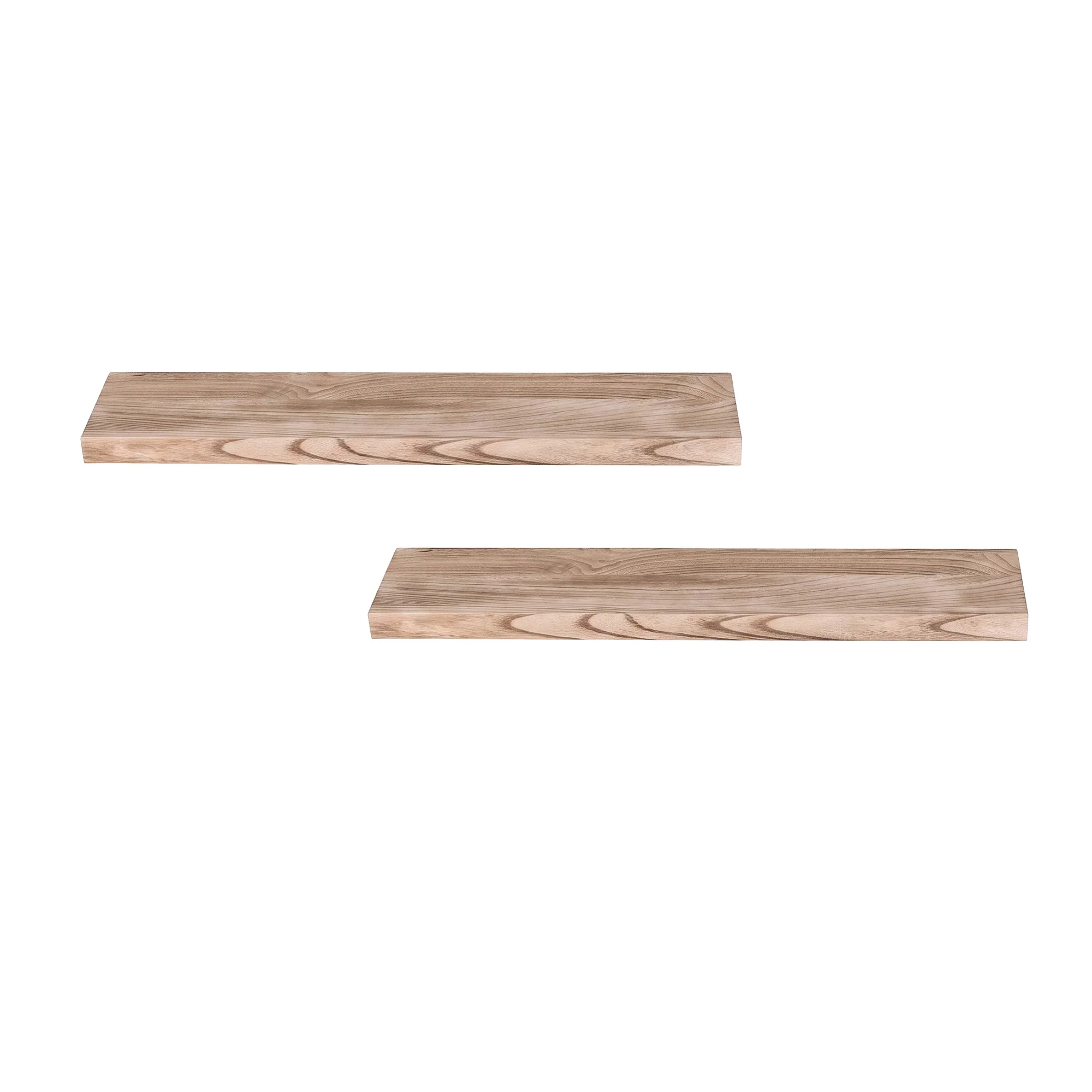 Artiss Floating Wall Shelf Set of 2 Wood 90CM - Image 4