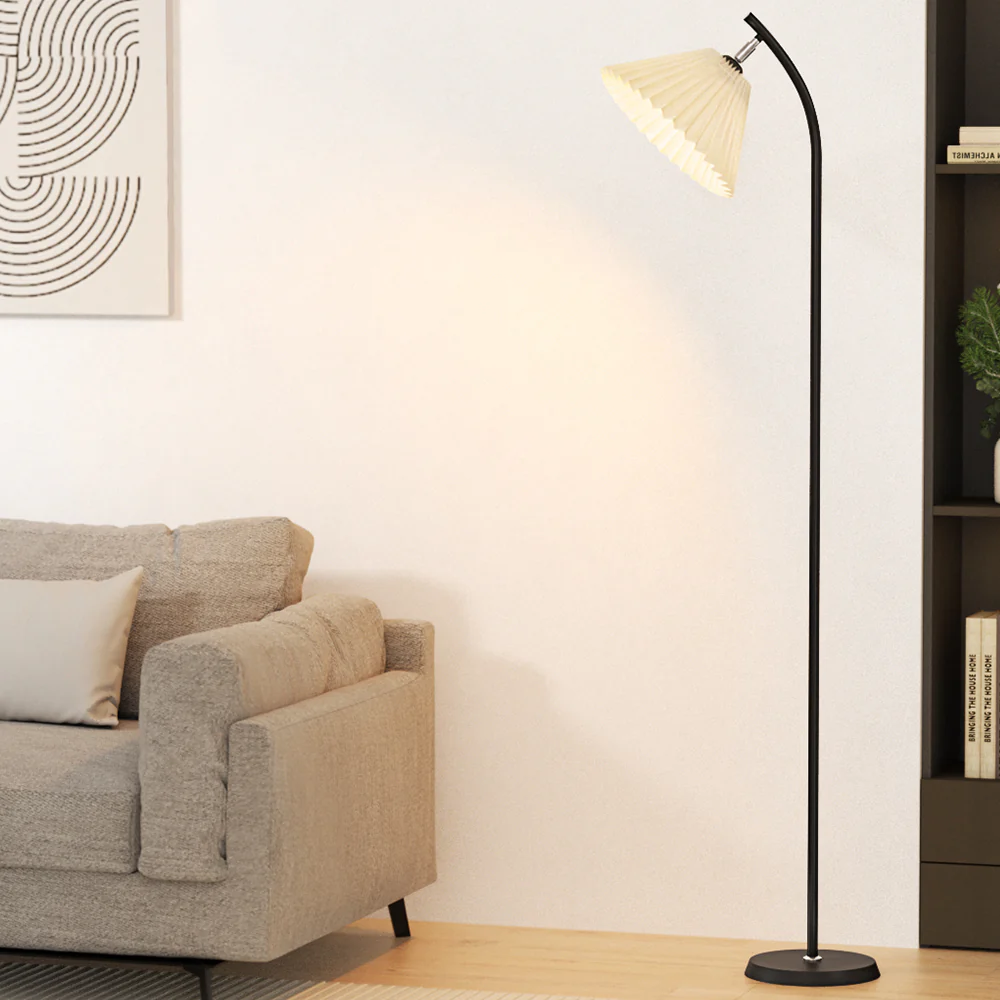 Artiss Floor Lamp LED Light Stand Modern Home Living Room Office Reading White - Image 7