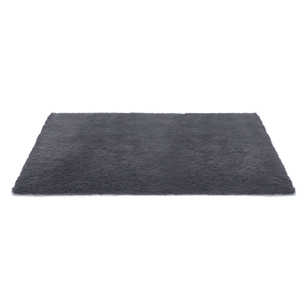 Artiss Floor Rug 160x230cm Plush Area Shaggy Rug Living Room Bedroom Carpet Grey - Image 3