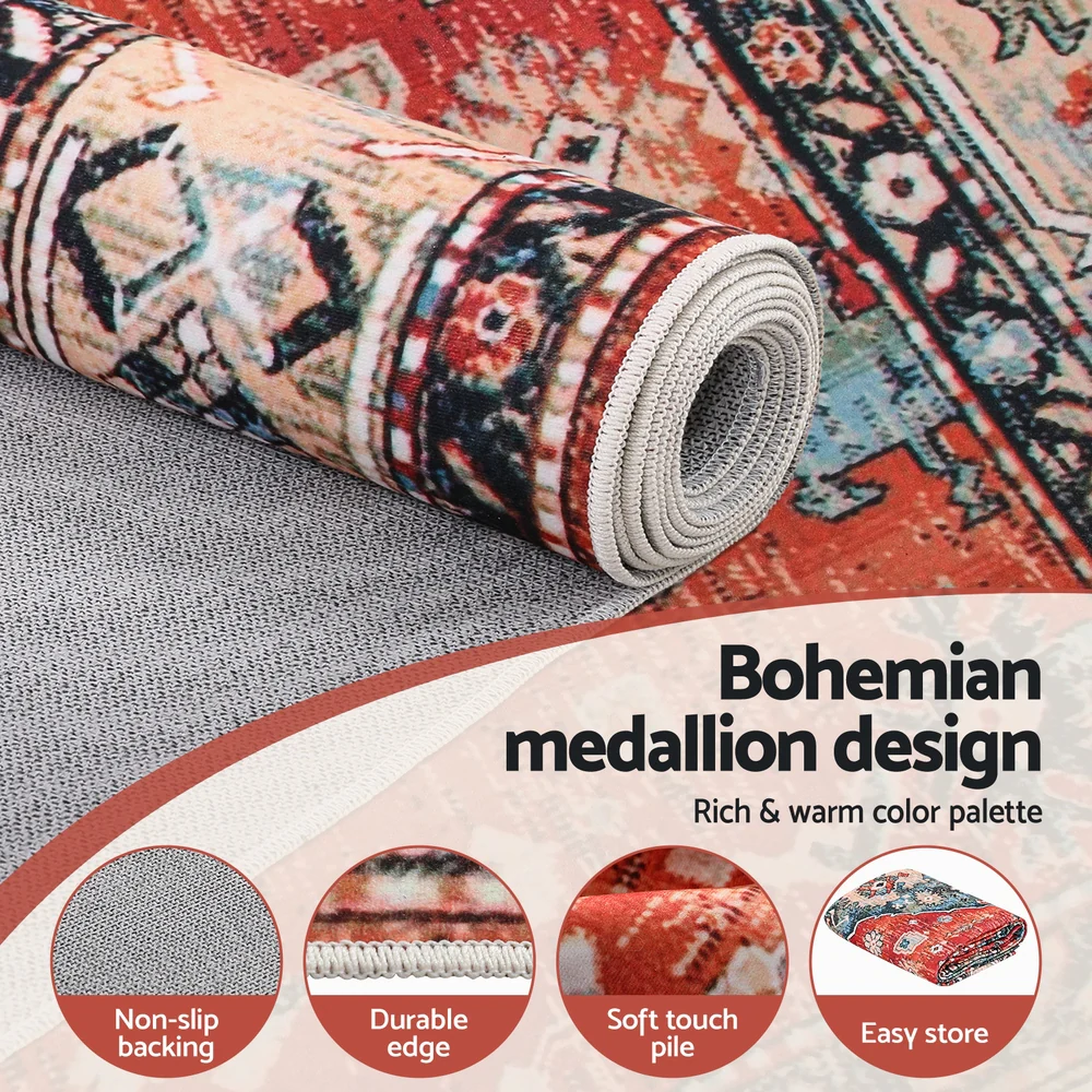 Artiss Floor Rug 200X290cm Large Washable Area Rug Modern Living Room Carpet Mat - Image 4