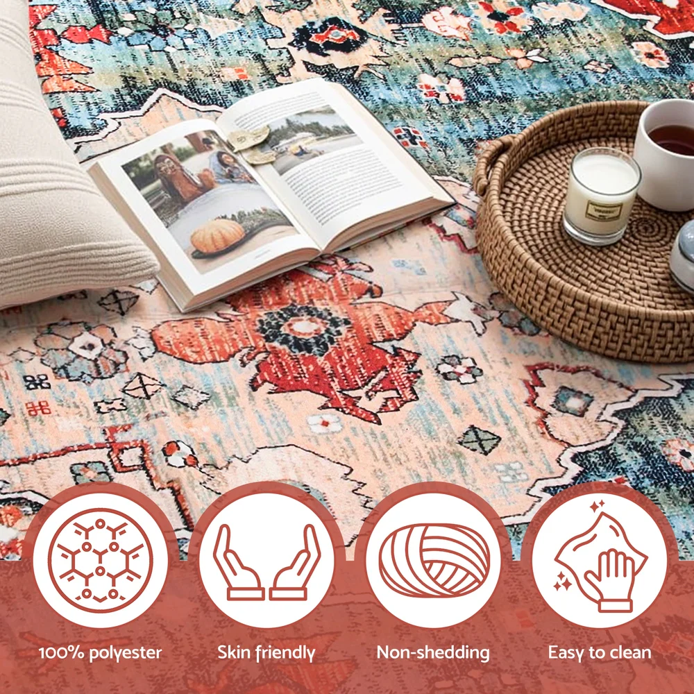 Artiss Floor Rug 200X290cm Large Washable Area Rug Modern Living Room Carpet Mat - Image 6