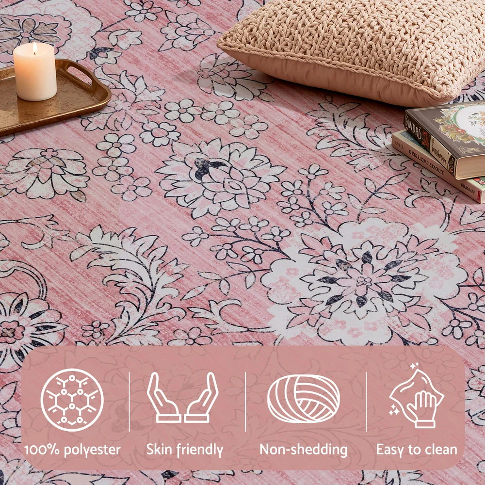 Artiss Floor Rug 200X290cm Large Washable Area Rug Vintage Living Room Carpet - Image 6