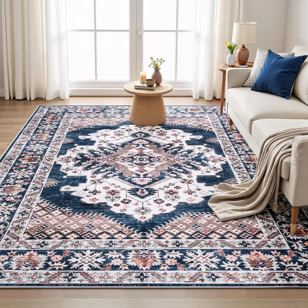 Artiss Floor Rug 240x340cm Large Washable Persian Area Rug Living Room Carpet - Image 7