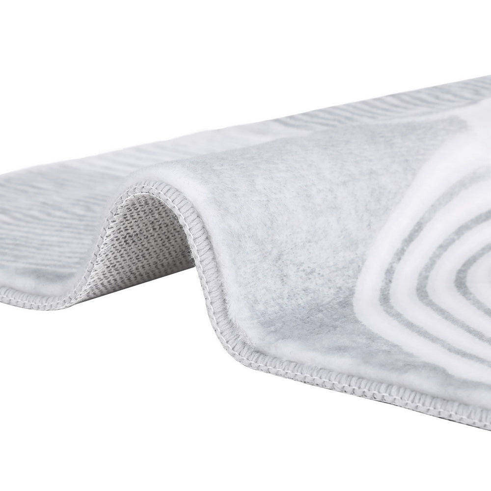 Artiss Floor Rugs 120x160cm Washable Area Mat Large Carpet Faux Rabbit Fur Cyril - Image 3