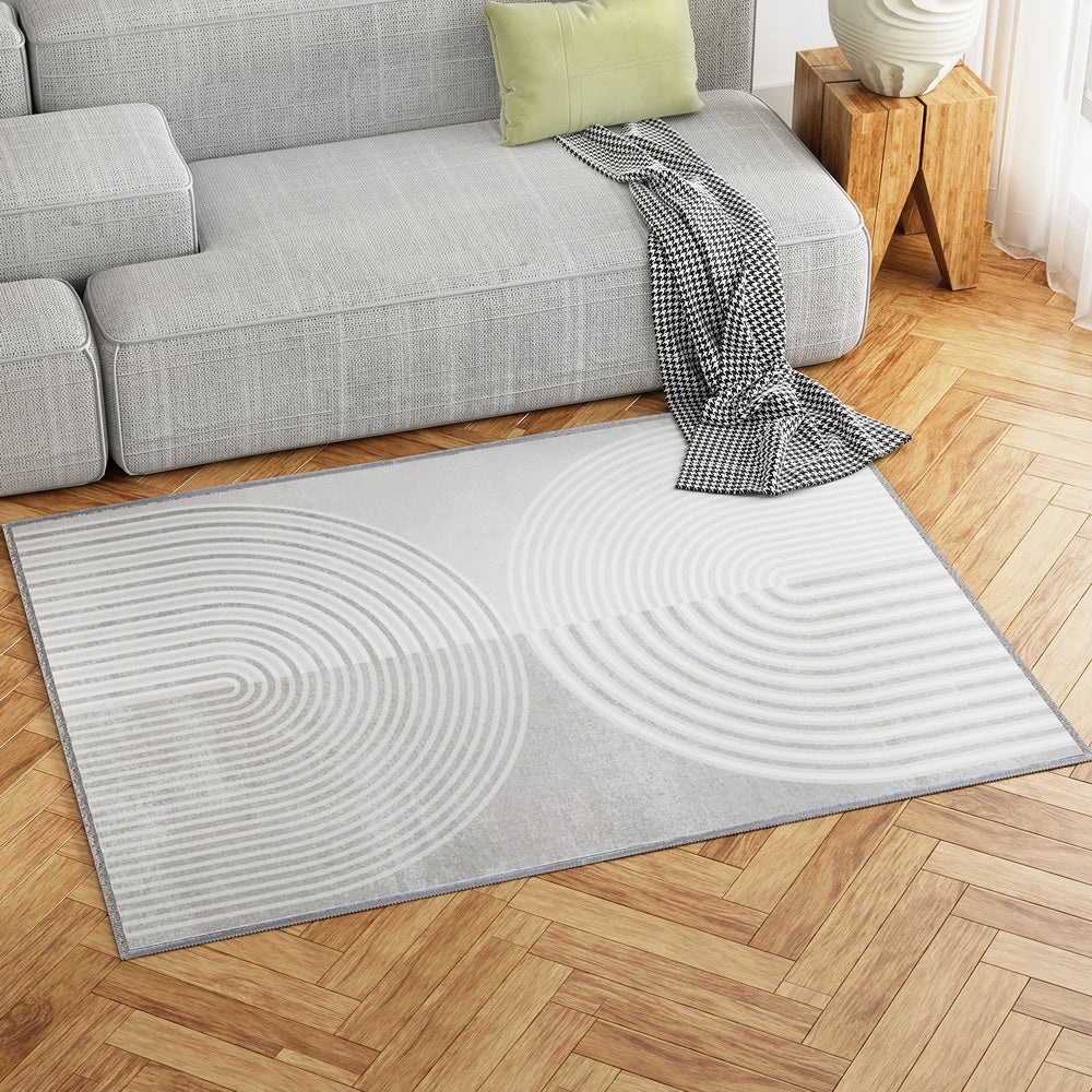 Artiss Floor Rugs 120x160cm Washable Area Mat Large Carpet Faux Rabbit Fur Cyril - Image 5