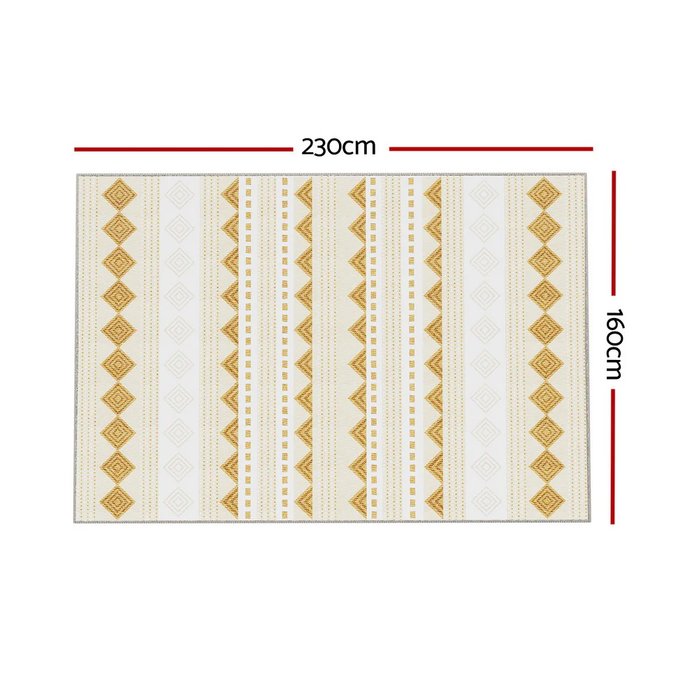 Artiss Floor Rugs 160x230cm Washable Area Mat Large Carpet Soft Short Pile Ella - Image 2