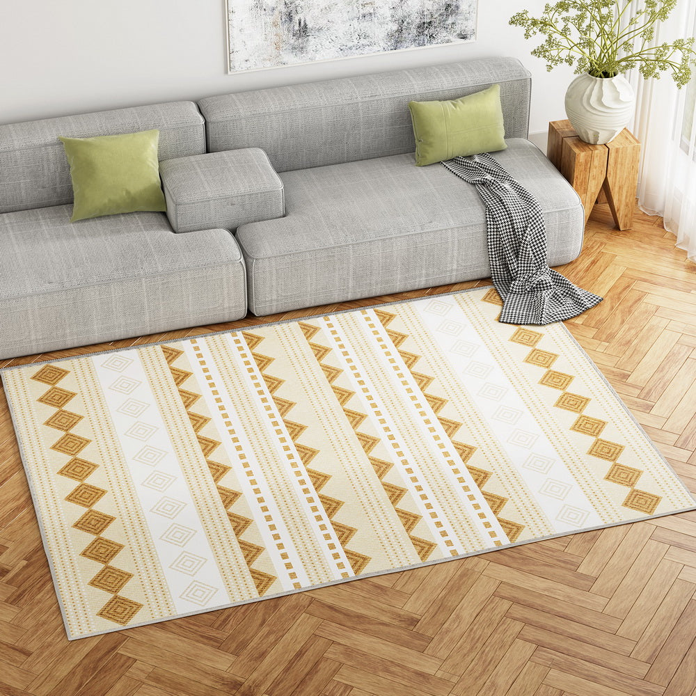 Artiss Floor Rugs 160x230cm Washable Area Mat Large Carpet Soft Short Pile Ella - Image 5